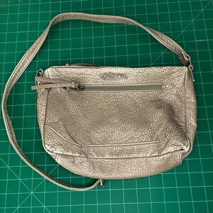 Vintage y2K Volcom Women's Crossbody Bag Faux Snakeskin Pebbled Look Soft